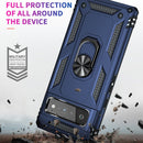 For Google Pixel 6 Pro Shockproof TPU + PC Protective Case with 360 Degree Rotating Holder(Blue)