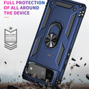For Google Pixel 6 Shockproof TPU + PC Protective Case with 360 Degree Rotating Holder(Blue)