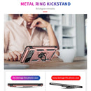 For Google Pixel 6 Shockproof TPU + PC Protective Case with 360 Degree Rotating Holder(Rose Gold)