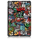 For Lenovo Tab P11 Pro TB-J716F /J706F Painted Pattern PU + TPU Horizontal Flip Leather Case with Three-folding Holder & Wake-up / Sleep Function(Graffiti)