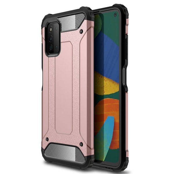 For Samsung Galaxy A03s 164mm Magic Armor TPU + PC Combination Case(Rose Gold)