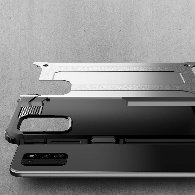 For Samsung Galaxy A03s 164mm Magic Armor TPU + PC Combination Case(Silver)
