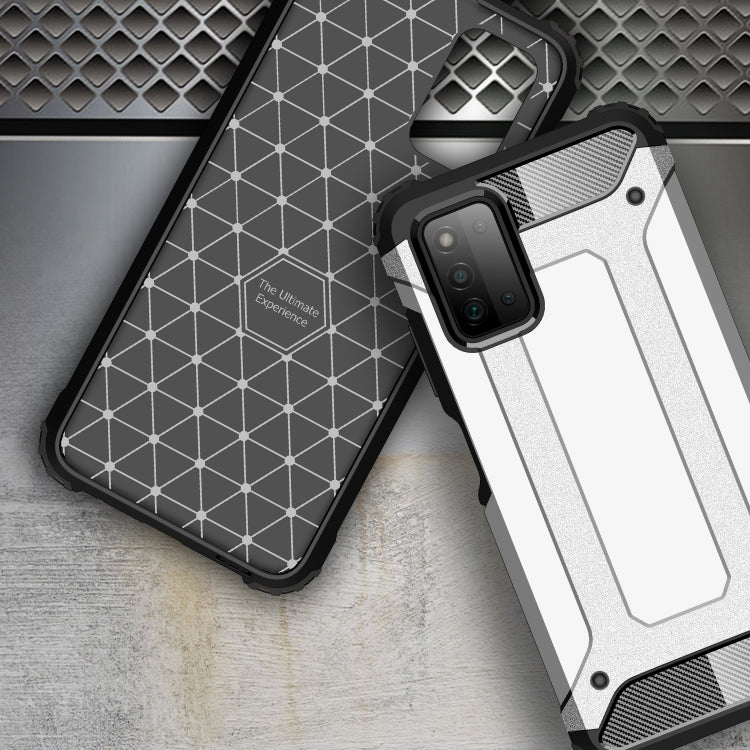 For Samsung Galaxy A03s 164mm Magic Armor TPU + PC Combination Case(Silver)