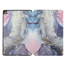 For Samsung Galaxy Tab A7 10.4 T500 Dual-folding Coloured Drawing Voltage Horizontal Flip PU Leather Case with Holder & Sleep / Wake-up Function(Phnom Penh Marble)