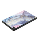 For Samsung Galaxy Tab A7 10.4 T500 Dual-folding Coloured Drawing Voltage Horizontal Flip PU Leather Case with Holder & Sleep / Wake-up Function(Phnom Penh Marble)