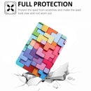 For Lenovo Tab M10 X505 Dual-folding Coloured Drawing Voltage Horizontal Flip PU Leather Case with Holder(Square)