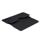 Universal Cow Leather Horizontal Mobile Phone Leather Case Waist Bag For 6.7 inch and Below Phones(Black)