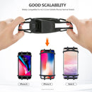 Silica Gel Bicycle Universal Phone Holder(Black)