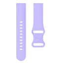 20mm For Samsung Galaxy Watch Active 3 41mm Butterfly Buckle Silicone Watch Band(Purple)