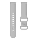 20mm For Samsung Galaxy Watch Active 3 41mm Butterfly Buckle Silicone Watch Band(Light Grey)