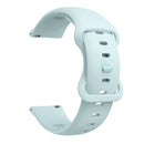 20mm For Samsung Galaxy Watch Active 3 41mm Butterfly Buckle Silicone Watch Band(Light Blue)