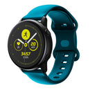 20mm For Samsung Galaxy Watch Active 3 41mm Butterfly Buckle Silicone Watch Band(Dark Green)