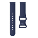 20mm For Samsung Galaxy Watch Active 3 41mm Butterfly Buckle Silicone Watch Band(Midnight Blue)