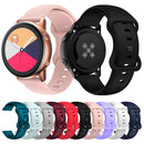 20mm For Samsung Galaxy Watch Active 3 41mm Butterfly Buckle Silicone Watch Band(Wine Red)