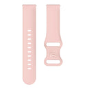 22mm For Samsung Galaxy Watch Active 3 45mm Butterfly Buckle Silicone Watch Band(Pink)
