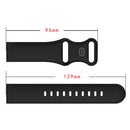 22mm For Samsung Galaxy Watch Active 3 45mm Butterfly Buckle Silicone Watch Band(Black)