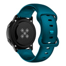 22mm For Samsung Galaxy Watch Active 3 45mm Butterfly Buckle Silicone Watch Band(Dark Green)