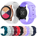 22mm For Samsung Galaxy Watch Active 3 45mm Butterfly Buckle Silicone Watch Band(Red)
