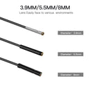 P60B 8mm 1080P 2.4 inch IPS Screen IP68 Waterproof HD Digital Endoscope, Length:10m Hard Cable