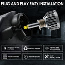 V9 H1 2 PCS DC10-32V / 6000K / 3000LM / 30W IP65 Waterproof Car LED Headlight