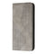 For Samsung Galaxy S21 FE 5G Skin Feel Magnetic S-type Solid Color Horizontal Flip Leather Case with Holder & Card Slot & Wallet(Grey)