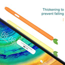 For Samsung Galaxy Tab S6 Lite P610 / P615 Fruit and Vegetable Shape Stylus Silicone Protective Case(Avocado)