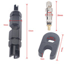 A5590 10 PCS Bicycle French Valve Core with Black Disassembly Tool