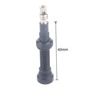 A5701 2 PCS 40mm Black French Tubeless Valve Core with Black Disassembly Tool for Road Bike