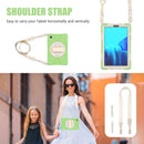 For Samsung Galaxy Tab A7 Lite T220 / T225 Silicone + PC Protective Case with Holder & Shoulder Strap(Matcha Green)