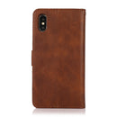For iPhone X / XS Calf Texture 2 in 1 Detachable Magnetic Back Cover Horizontal Flip Leather Case with Holder & Card Slots & Wallet & Photo Frame(Brown)
