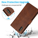 For iPhone X / XS Calf Texture 2 in 1 Detachable Magnetic Back Cover Horizontal Flip Leather Case with Holder & Card Slots & Wallet & Photo Frame(Brown)