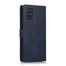 For Samsung Galaxy A51 5G Calf Texture 2 in 1 Detachable Magnetic Back Cover Horizontal Flip Leather Case with Holder & Card Slots & Wallet & Photo Frame(Blue)
