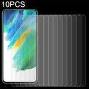 For Samsung Galaxy S21 FE 5G 10 PCS 0.26mm 9H 2.5D Tempered Glass Film, Fingerprint Unlocking Is Not Supported