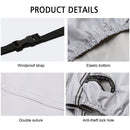 WUPP CS-1410B3 Motorcycle Thickened Oxford Cloth All-inclusive Waterproof Sun-proof Protective Cover, Size:L(Silver)