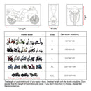 WUPP CS-1410B5 Motorcycle Thickened Oxford Cloth All-inclusive Waterproof Sun-proof Protective Cover, Size:XXL(Silver)