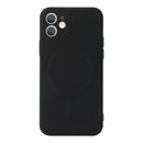 Liquid Silicone Full Coverage Shockproof Magsafe Case For iPhone 11(Black)