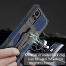 For vivo V21 Armor Warrior Shockproof PC + TPU Protective Case(Blue)