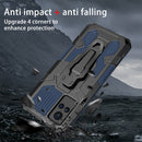 For vivo V21 Armor Warrior Shockproof PC + TPU Protective Case(Blue)