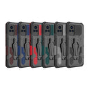 For vivo V21 Armor Warrior Shockproof PC + TPU Protective Case(Blue)