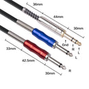 BLS0201-18 Stereo 6.35mm Male to Dual Mono 6.35mm Audio Cable, Length:1.8m