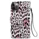 Painted Pattern Horizontal Flip Leather Case with Holder & Card Slots & Photo Frame For iPhone 12 Pro Max(Leopard)