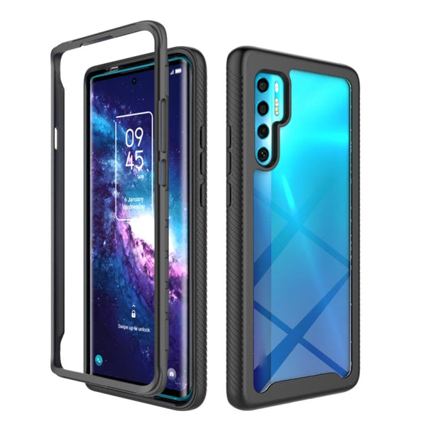 For TCL 20 Pro 5G Starry Sky Solid Color Series Shockproof PC + TPU Case(Black)