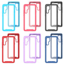 For TCL 20 Pro 5G Starry Sky Solid Color Series Shockproof PC + TPU Case (Rose Red)