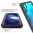 For TCL 20 Pro 5G Starry Sky Solid Color Series Shockproof PC + TPU Case (Blue)