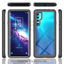 For TCL 20 Pro 5G Starry Sky Solid Color Series Shockproof PC + TPU Case (Red)