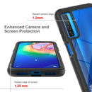 For TCL 20s Starry Sky Solid Color Series Shockproof PC + TPU Case(Black)