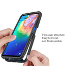 For TCL 20s Starry Sky Solid Color Series Shockproof PC + TPU Case(Black)
