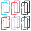 For Samsung Galaxy A22 4G Starry Sky Solid Color Series Shockproof PC + TPU Case(Red)