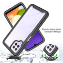 For Samsung Galaxy A22 4G Starry Sky Solid Color Series Shockproof PC + TPU Case(Red)