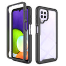 For Samsung Galaxy A22 4G Starry Sky Solid Color Series Shockproof PC + TPU Case(Black)